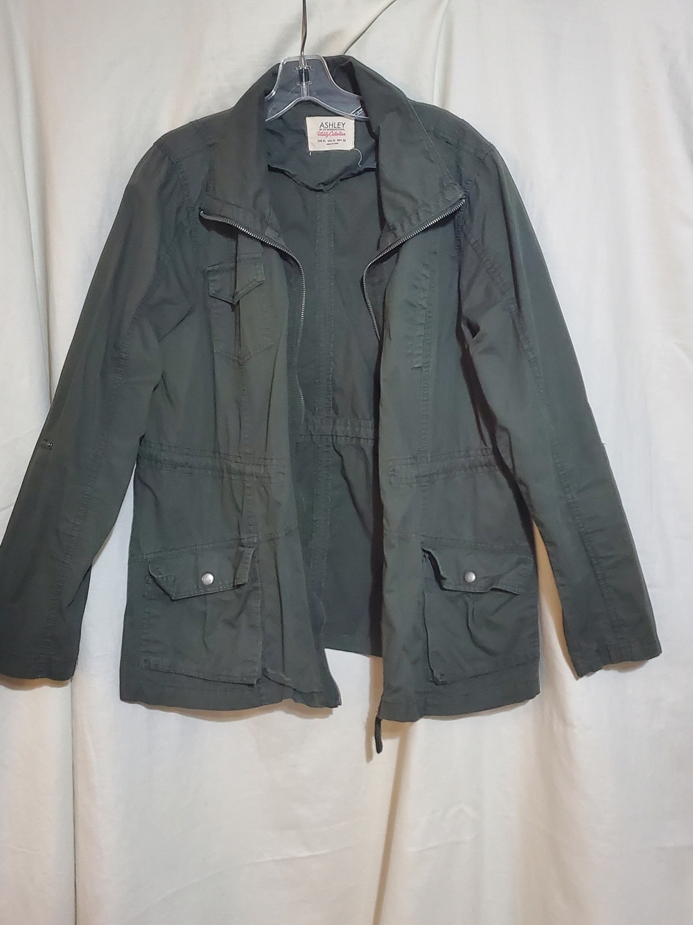 Ashley By 26 International Green Utility Jacket for Women